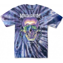 Primitive Megadeth Rattlehead Tie Dye Tee purple