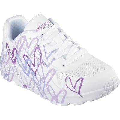 Skechers Uno Spread The Love 2024 white/multi purple Biela