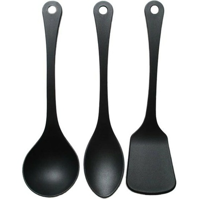 Sada plastového náčinia KITCHISIMO Nero 3ks