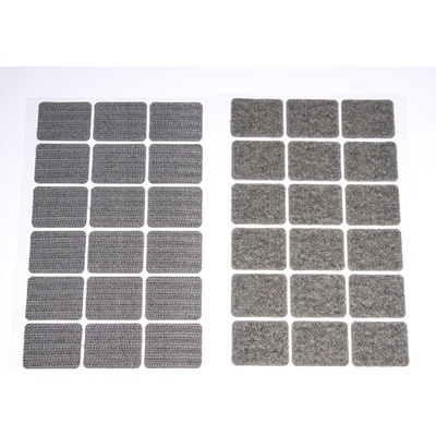 Suchý zip samolepicí obdélníčky 25x32 mm Varianta: šedý