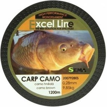 Sema CARP CAMO brown 1200 m 0,28 mm 9,85 kg