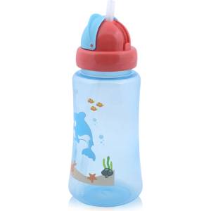 Lorelli Спортна бутилка със сламка Lorelli - 330 ml, Синя (10200930001)