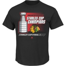 Majestic pánské tričko Chicago blackhawks 2015 Stanley Cup Champions Natural Hatty Triple Peak