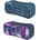 Herlitz Ученически несесер празен, двоен, 2 ципа, Camo Tiger Indigo Flower - Herlitz, асортимент