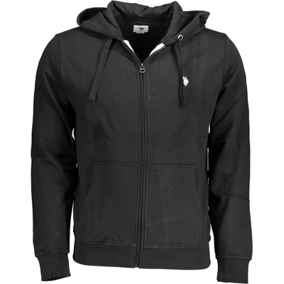 US Polo Assn mikina na zips čierna