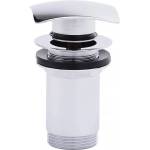 FDesign Click-Clack FDesign Kleome вентил за мивка, хромирана квадратна тапа с преливник (FD7-306-11)