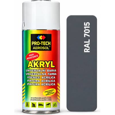 PRO-TECH akrylová farba v spreji 400 ml – sivá bridlicová (RAL 7015)