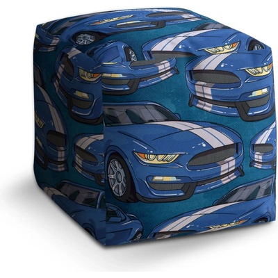 Sablio Taburet Kocka Mustang Pattern: 40x40x40 cm