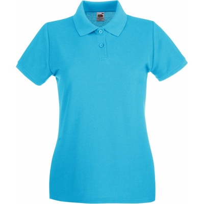 Fruit of the Loom Lady-Fit Premium Polo COT-16303016200 Modrá azurově