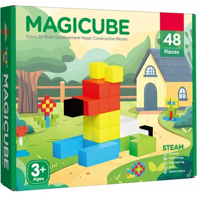 Unicube barevné kostky 48 ks