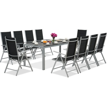 Garden Point Алуминиеви градински мебели Garden Point с голяма маса Polywood Verona за 10 души (GAP1221SD-10)