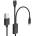 Gigapack Кабел за зареждане 2в1 USB - Garmin/Type-C, 115 см, ЧЕРЕН GP-138235 (GP-138235)