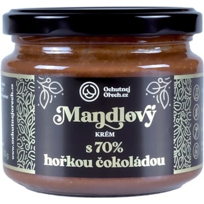 Ochutnej Ořech Mandlové máslo s 70% hořkou čokoládou 300 g