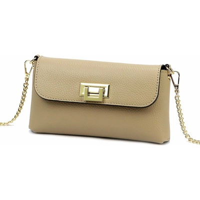 Luka dámska kožená crossbody kabelka béžová 25-001 DOLLARO