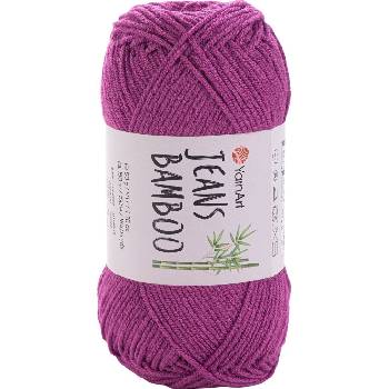 YARNART Jeans Bamboo 117 Dark Pink Плетива прежда (Jeans Bamboo 117)