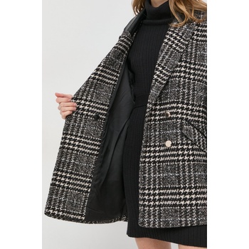 Morgan Палто с вълна Morgan (GFANI.OFFWHITE.NOIR)