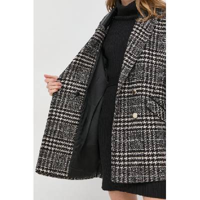 Morgan Палто с вълна Morgan (GFANI.OFFWHITE.NOIR)