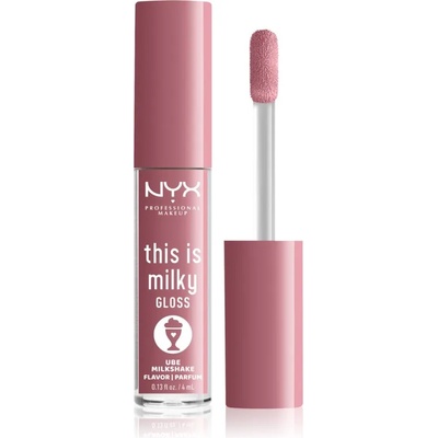 NYX Cosmetics This is Milky Gloss Milkshakes хидратиращ блясък за устни парфюмиран цвят 11 Ube Milkshake 4ml