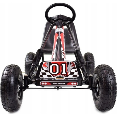 Gokart s nafukovacími koly A–15 černá