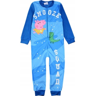 Eplusm Chlapecký overal PEPPA PIG modrý fleece