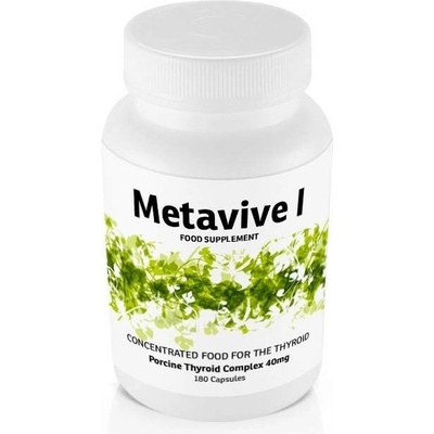 Metavive I komplex prasečí štítné žlázy 40 mg 180 tobolek