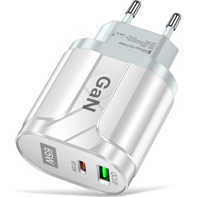 Bomba rýchlonabíjačka 65W PD + CQ3.0 USB & Type-C Farba: Biela B008/white