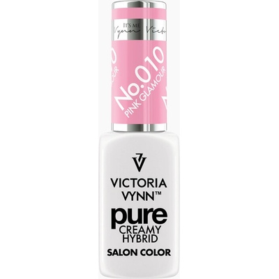 VICTORIA VYNN Hybridní gel lak PURE CREAMY HYBRID 010 Pink Glamour 8 ml