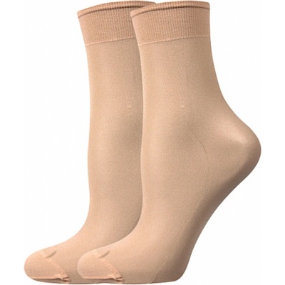 Lady B ponožky dámske silonkové NYLON socks 20 DEN 5 párov svetlo béžové