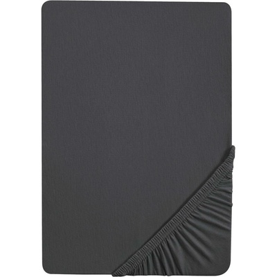 Biberna Žerzejové napínací prostěradlo titan 90-100x200
