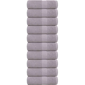 vidaXL Кърпи за пране FROGN 10 бр. сиви 30x30 см 360 г/м2 (136826)