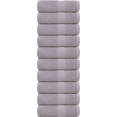 vidaXL Кърпи за пране FROGN 10 бр. сиви 30x30 см 360 г/м2 (136826)
