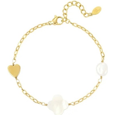 Ornamenti pozlacený náramek Beaded gold OOR300018