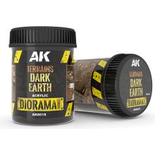 AK-Interactive AK Diorama AK8018 Terrains Dark Earth 250ml Acrylic