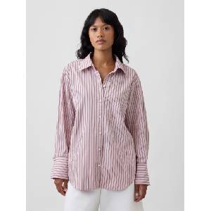 GAP Пепелява овърсайз голяма риза GAP GAP | Rozov | ЖЕНИ | XXS