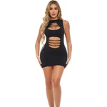 Pink Lipstick Can't Commit Dress Black S/M/L
