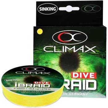Climax Potápavá šnúra iBraid DIVE žltá 135m 0,22mm 11,8kg