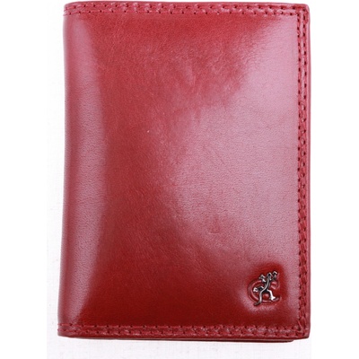 Kožená peňaženka Cosset 4424 Komodo bordová červená