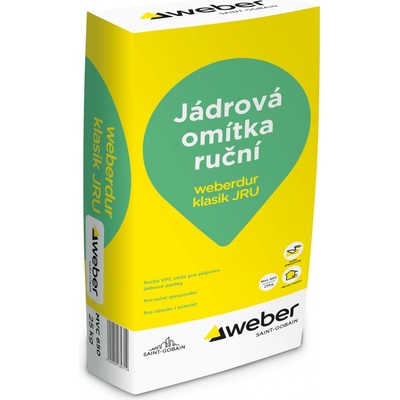 WEBER.dur klasik JRU jádrová omítka 25 kg – Hledejceny.cz
