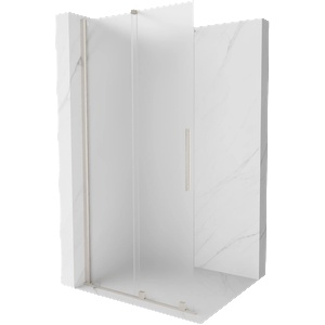 Mexen Velar плъзгаща се душ параван Walk-in 70 x 200 см, мат 8 мм, четкан никел - 871-070-000-33-97 (871-070-000-33-97)