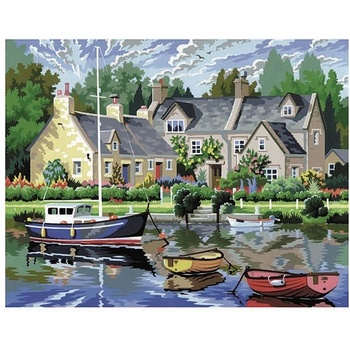 Image 1 of KSG Crafts - Рисуване по номера - голям размер "Спокойни води