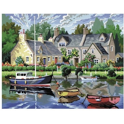 KSG Crafts - Рисуване по номера - голям размер "Спокойни води