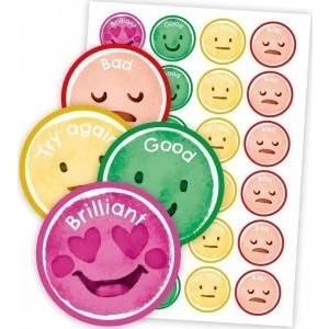 LearnHow Motivational stickers - Language English Moods 48pcs