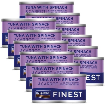 Fish4dogs Finest Tuna with Spinach 12 x 85 g