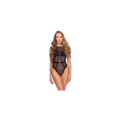 Cottelli Collection Съблазнително прозрачно боди 2645025 Черно - L/XL (P26525)