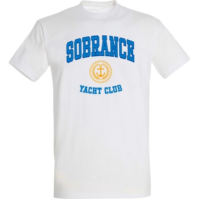 Demotivácia tričko Sobrance yacht club biele