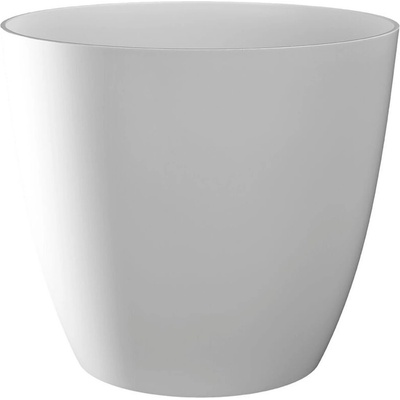 Plastkon dekorativní Ella lesklá 21 cm bielý