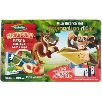 Valfrutta broskyňový džús s dužinou 8 x 100 ml