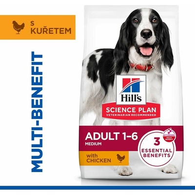 Hill's Science Plan Adult středních plemen s kuřecím 6 kg