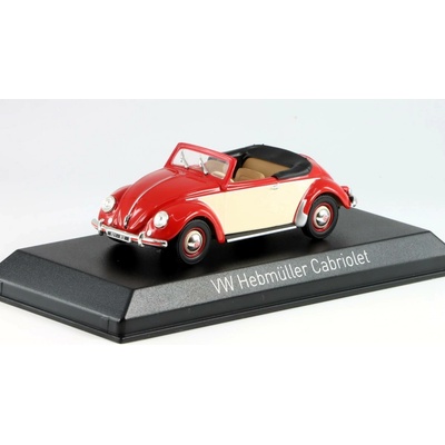 Norev Volkswagen Hebmuller Cabriolet Open 1949 Červený Krém 1:43