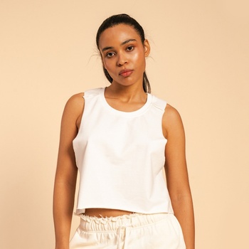 GymBeam BeastPink Дамски потник Serenity Tank Top Ivory L